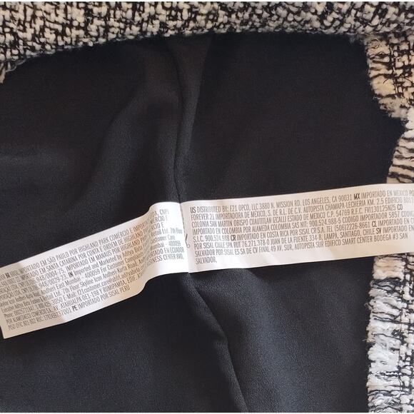 Forever 21 Dress Women small Gray Tweed Pinafore Sleeveless mini dress - Picture 10 of 15